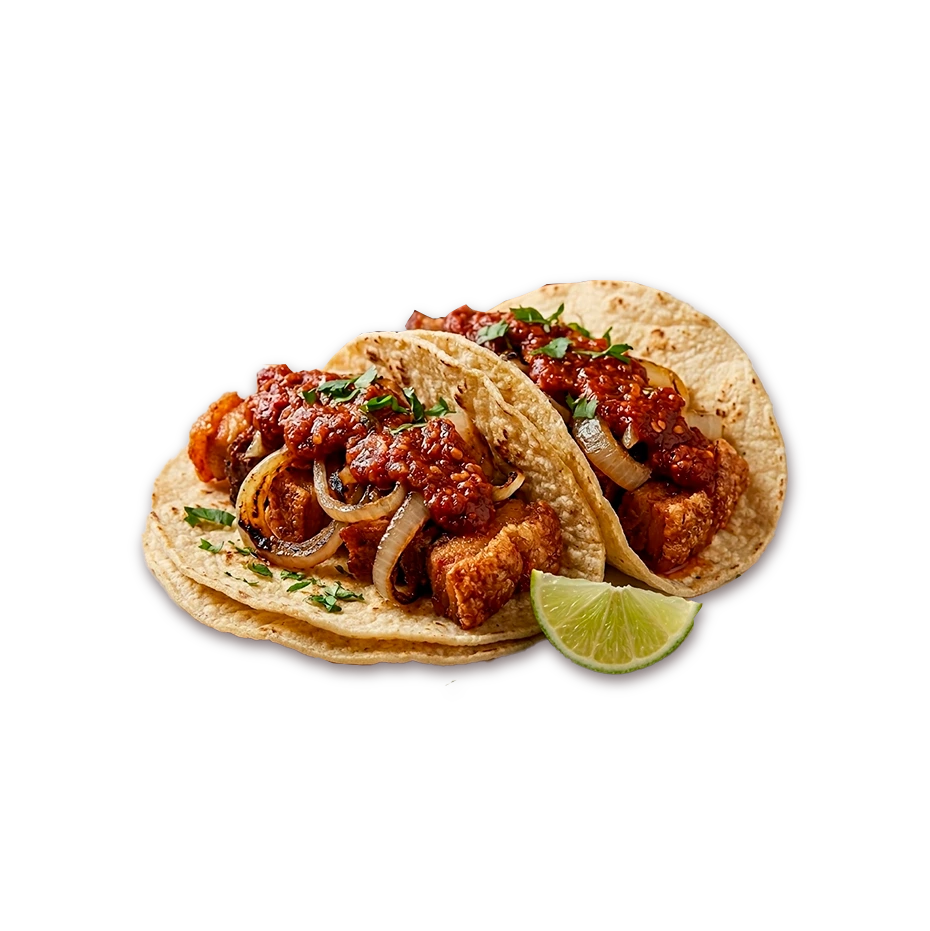 Orden de 2 Tacos Norteños de Chicharrón