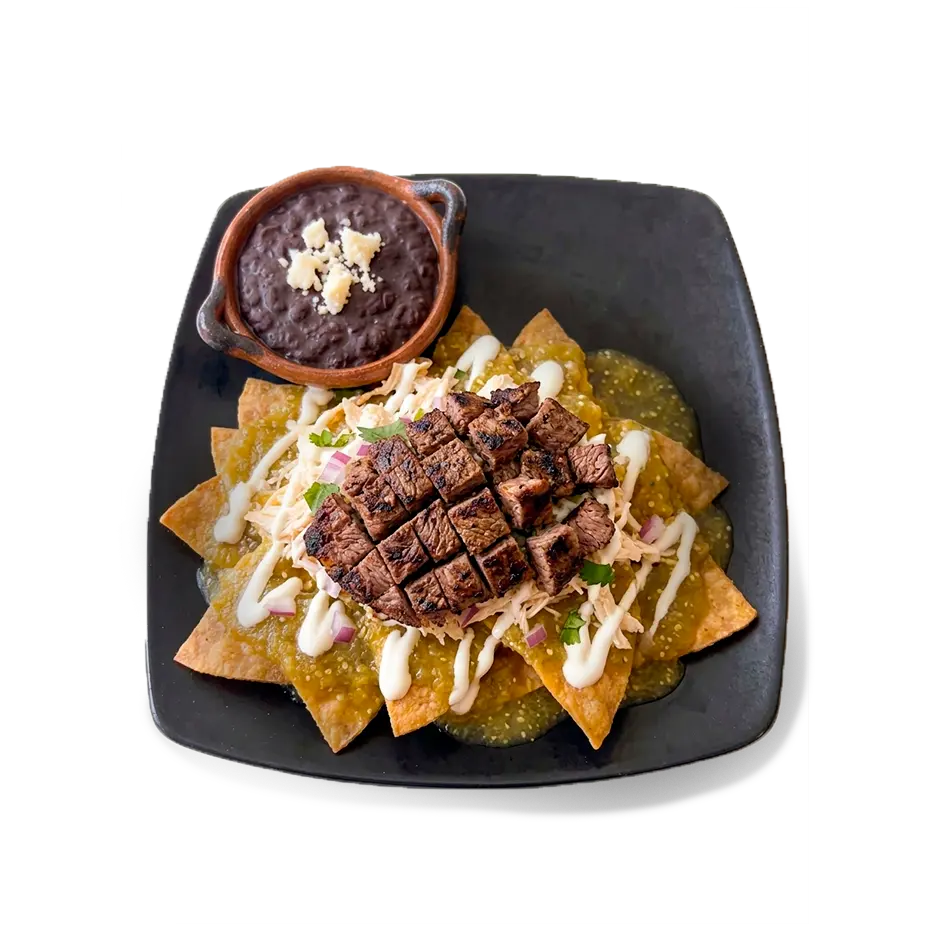 Chilaquiles con Carne Asada